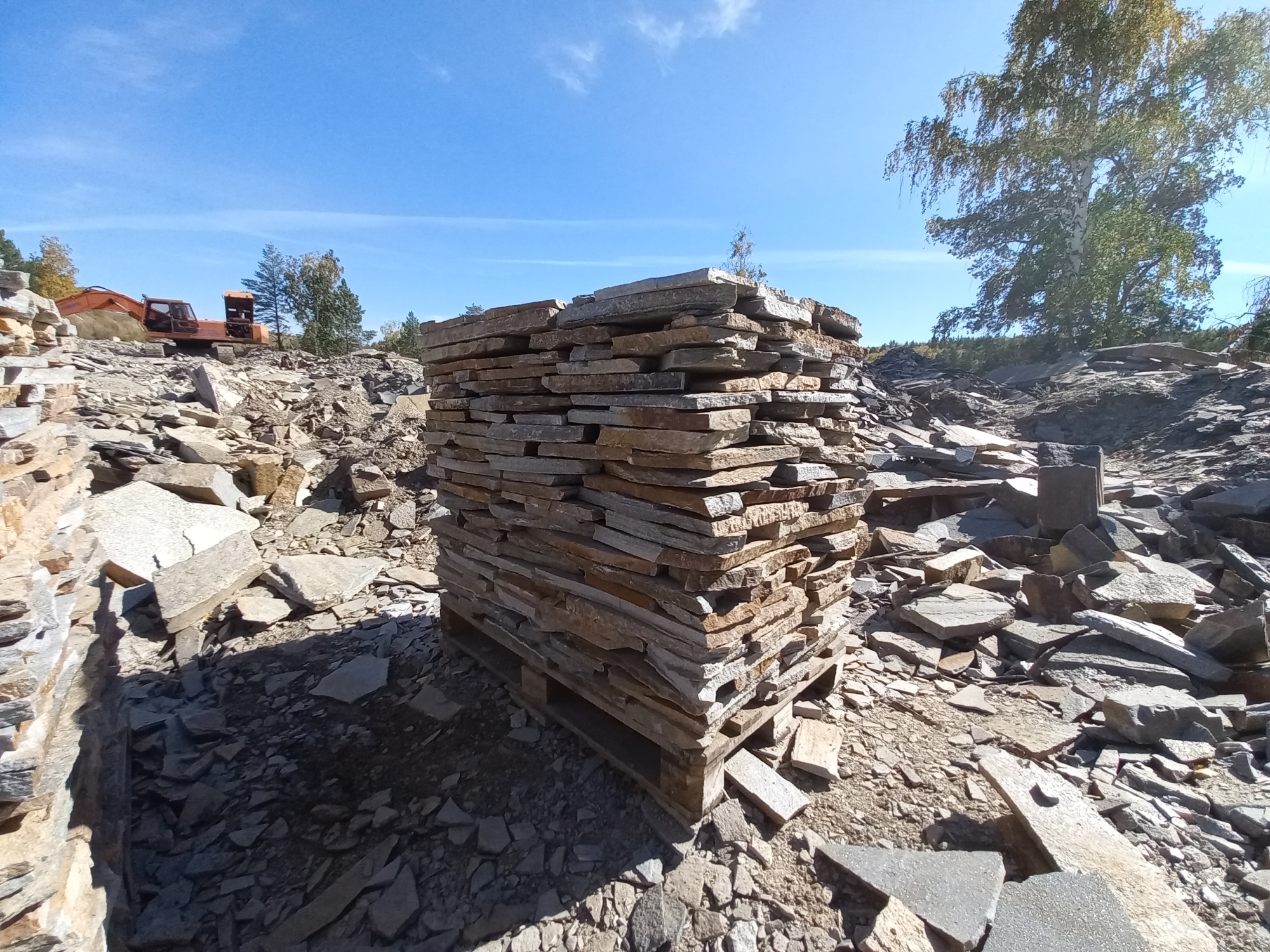 Плитняк златолит серебристый для мощения на бетон купить в Туле