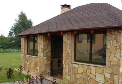 Плитняк златолит жёлтый для фасада 1,5-3 см купить в Туле