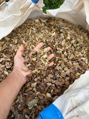 Златолит персиковый декоративная каменная крошка купить в Туле