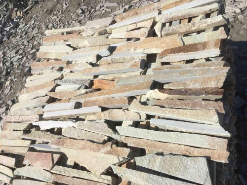 Горбушка златолит золотистый для облицовки купить в Туле