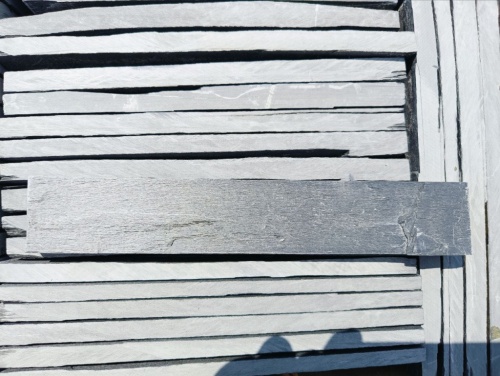 Плитка чёрная из натурального камня фасадная 30 см * 5 см, толщина 7 мм -30 мм купить в Туле